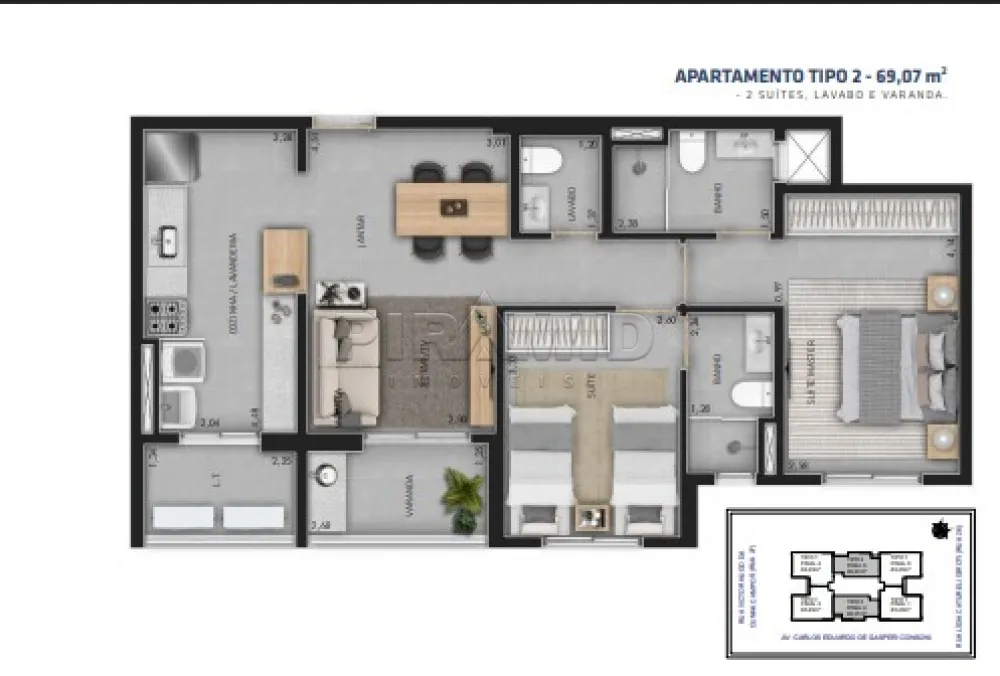 Comprar Apartamento / Padr&atilde;o em Ribeir&atilde;o Preto R$ 498.623,48 - Foto 4