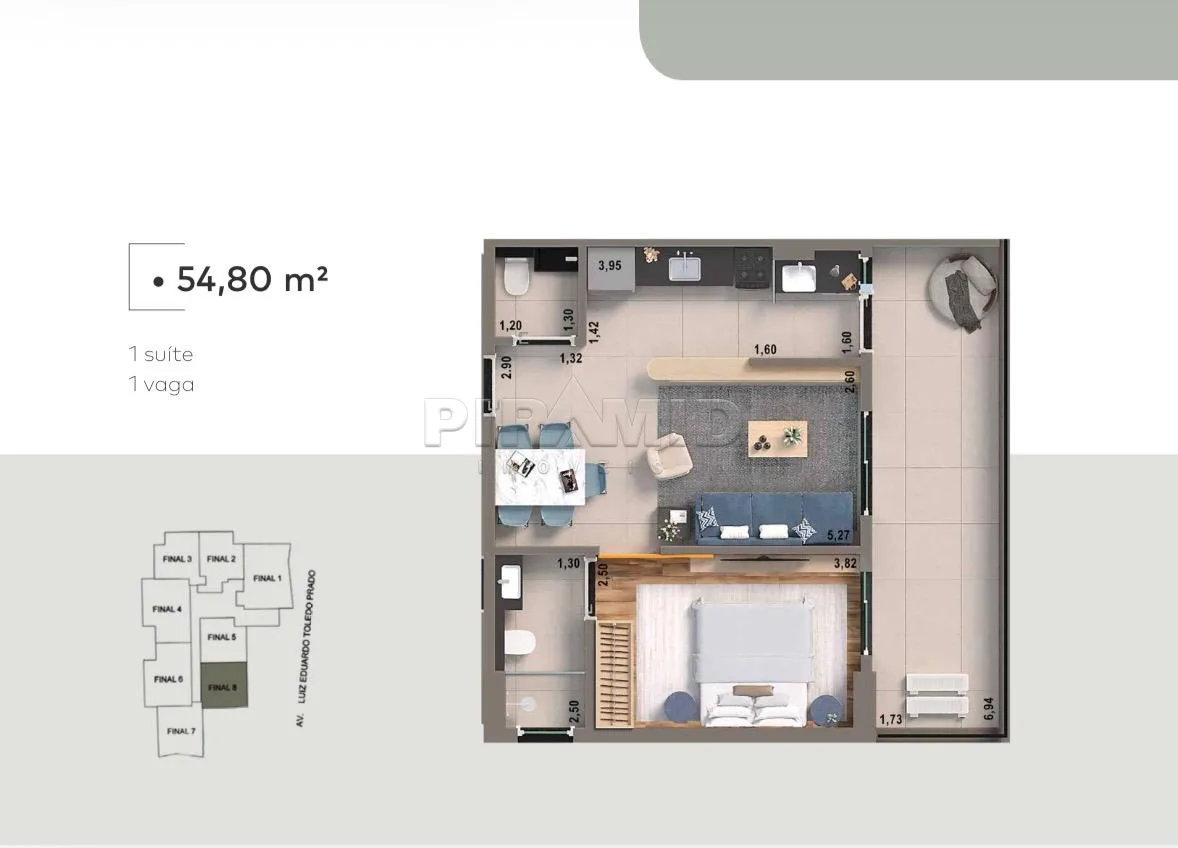 Comprar Apartamento / Padr&atilde;o em Ribeir&atilde;o Preto R$ 646.096,22 - Foto 2