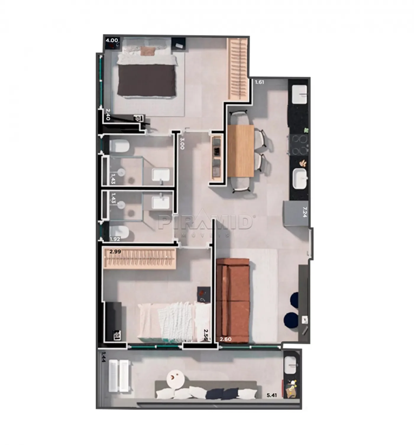Alugar Apartamento / Padr&atilde;o em Ribeir&atilde;o Preto R$ 3.500,00 - Foto 17