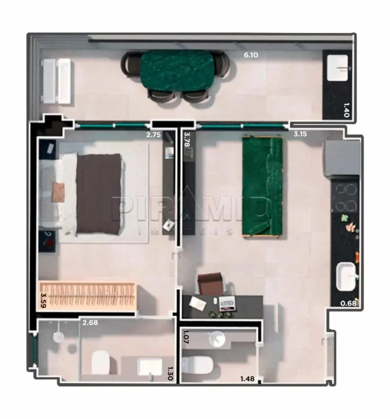 Alugar Apartamento / Padr&atilde;o em Ribeir&atilde;o Preto R$ 3.000,00 - Foto 12