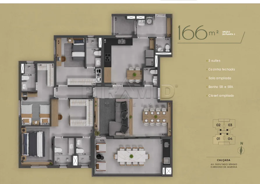 Comprar Apartamento / Lan&ccedil;amento em Ribeir&atilde;o Preto R$ 1.550.000,00 - Foto 2