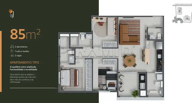 Comprar Apartamento / Lan&ccedil;amento em Ribeir&atilde;o Preto - Foto 3