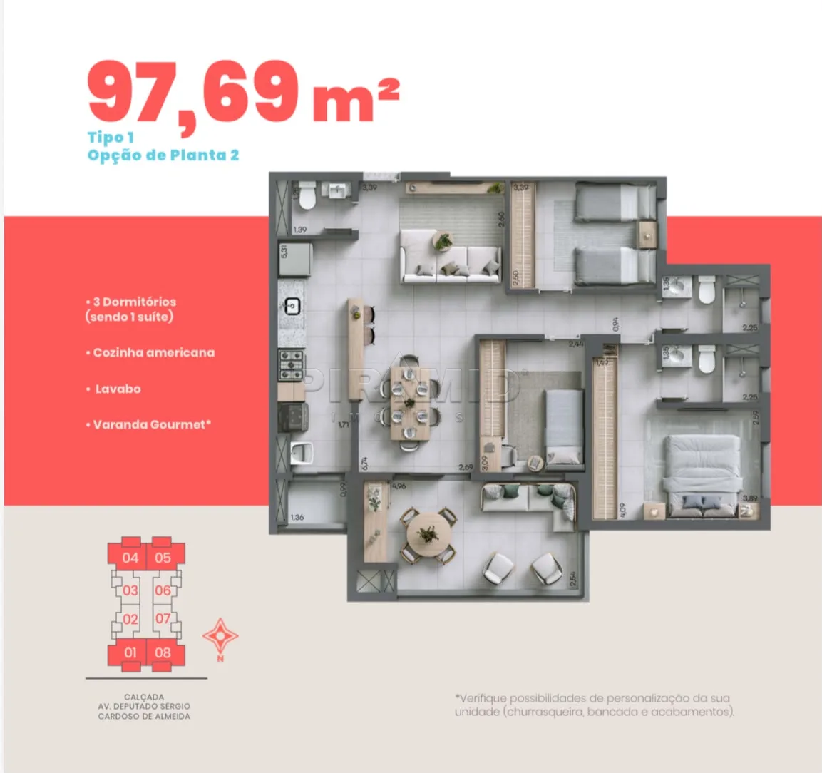 Comprar Apartamento / Lan&ccedil;amento em Ribeir&atilde;o Preto R$ 1.033.096,14 - Foto 3