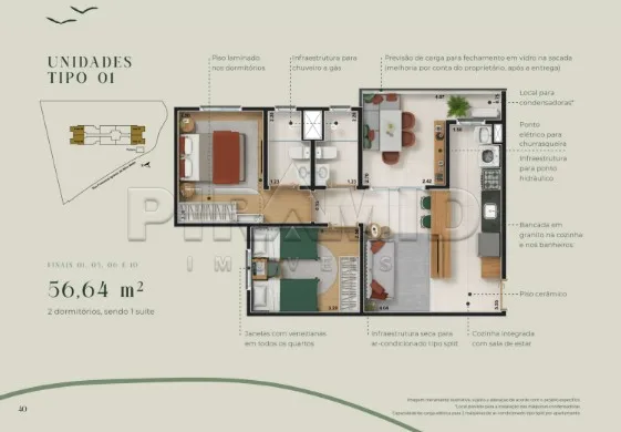 Comprar Apartamento / Lan&ccedil;amento em Ribeir&atilde;o Preto R$ 377.091,00 - Foto 6