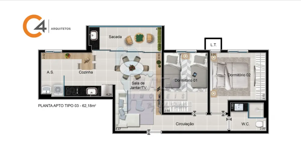 Comprar Apartamento / Padr&atilde;o em Ribeir&atilde;o Preto R$ 325.000,00 - Foto 1