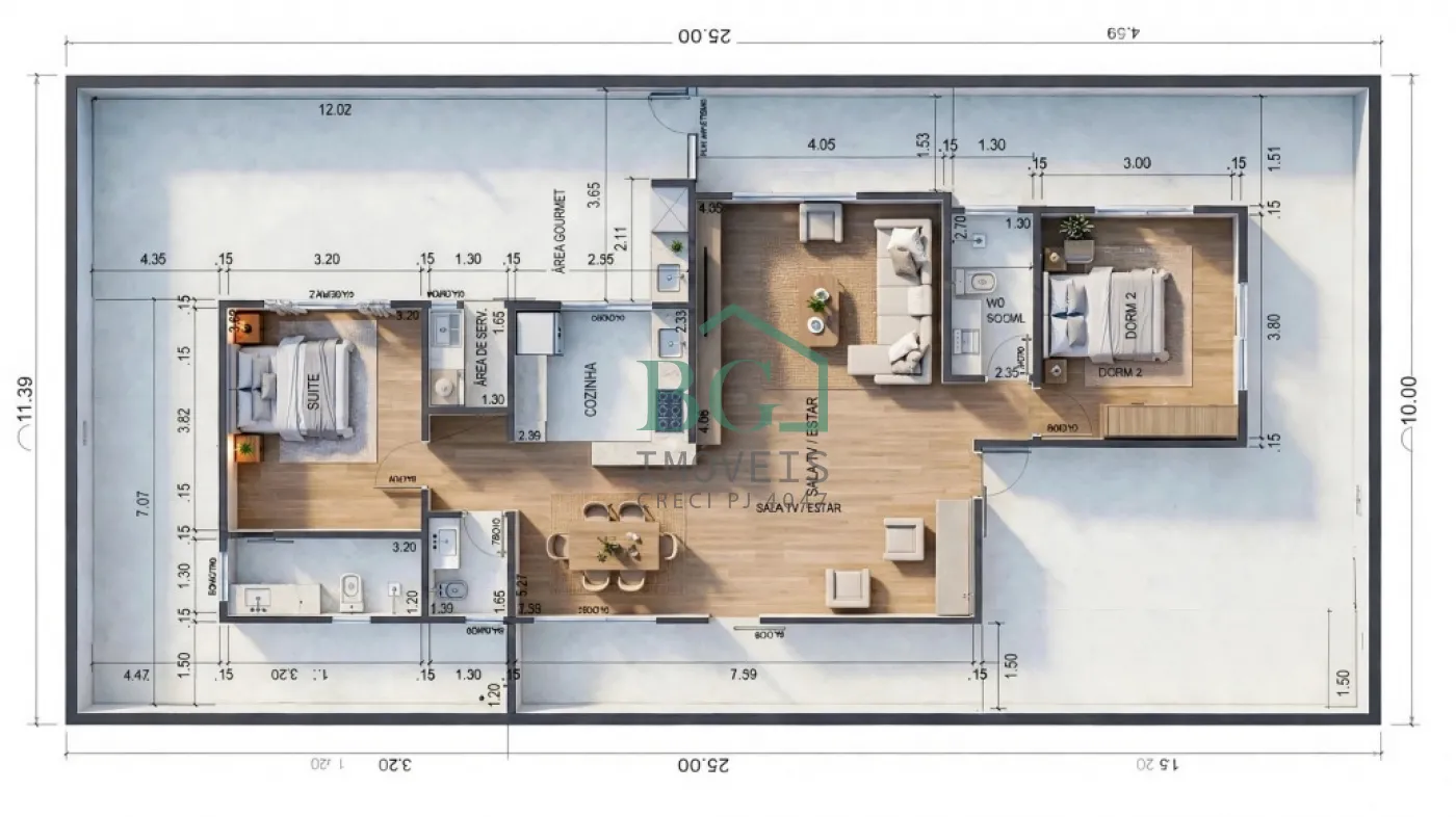 Casa, 2 quartos, 125 m² - Foto 4