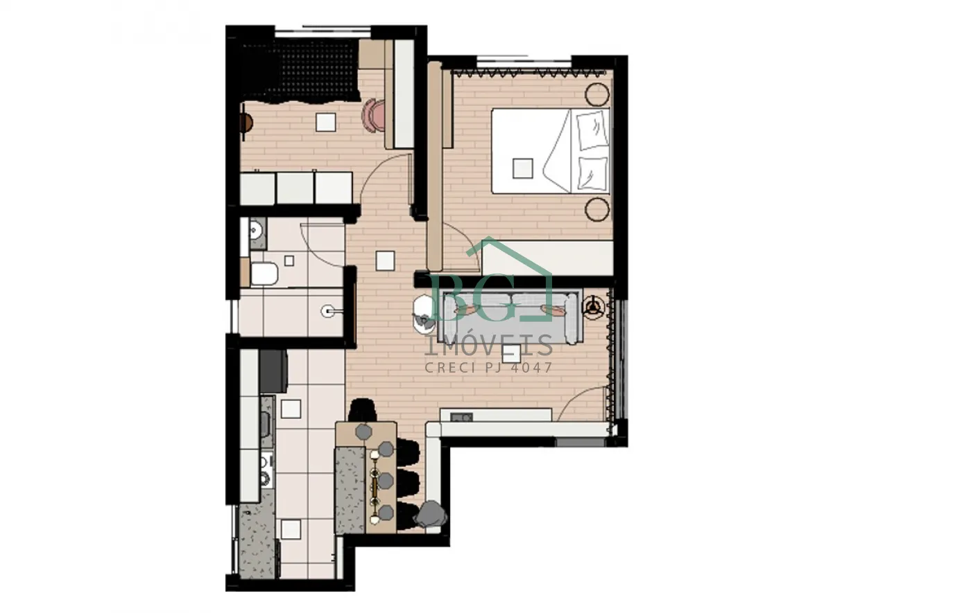 Apartamento, 2 quartos, 50 m² - Foto 7