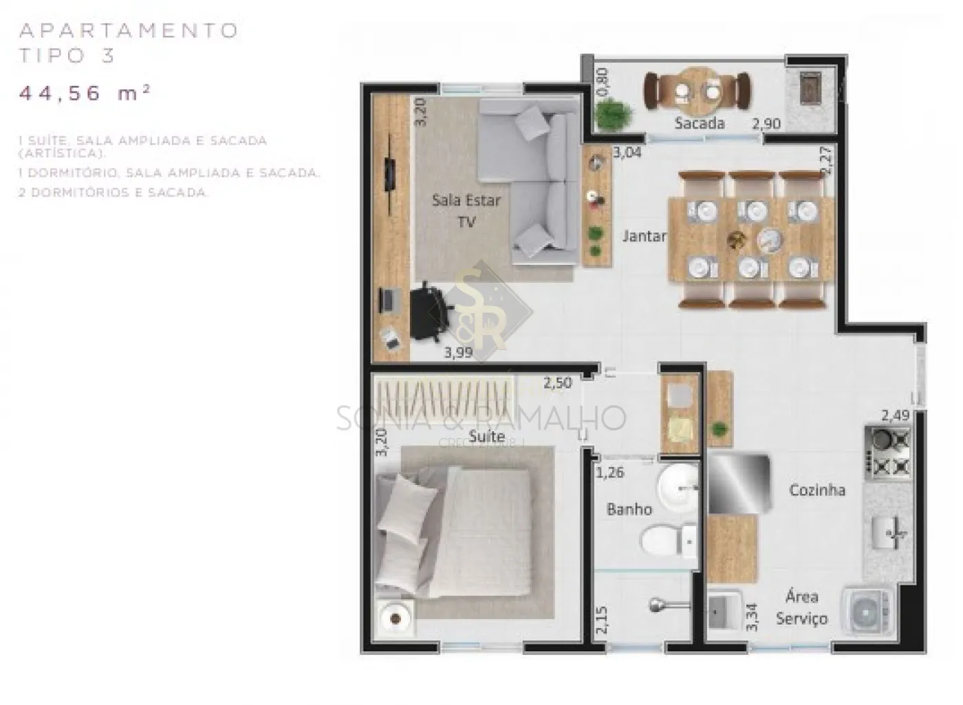 Comprar Apartamentos / Padr&atilde;o em Bonfim Paulista (Ribeir&atilde;o Preto) R$ 270.000,00 - Foto 1