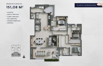 Ribeirao Preto Jardim Olhos D`Agua II Apartamento Venda R$1.359.000,00 3 Dormitorios 2 Vagas 