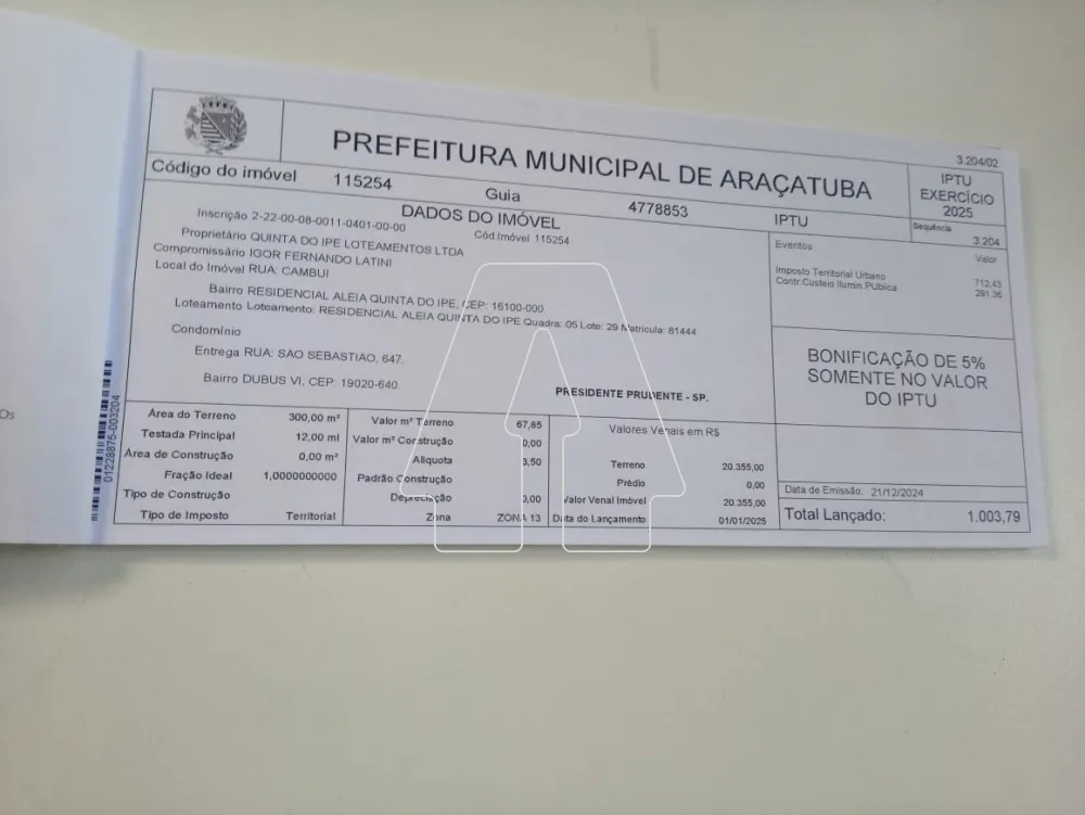 Comprar Terreno / Condom&iacute;nio em Ara&ccedil;atuba R$ 225.000,00 - Foto 5