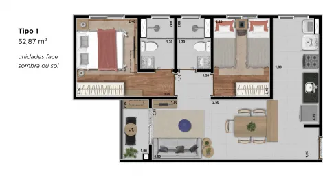 Franca Chacara Bela Vista Apartamento Venda R$340.000,00 2 Dormitorios 1 Vaga 