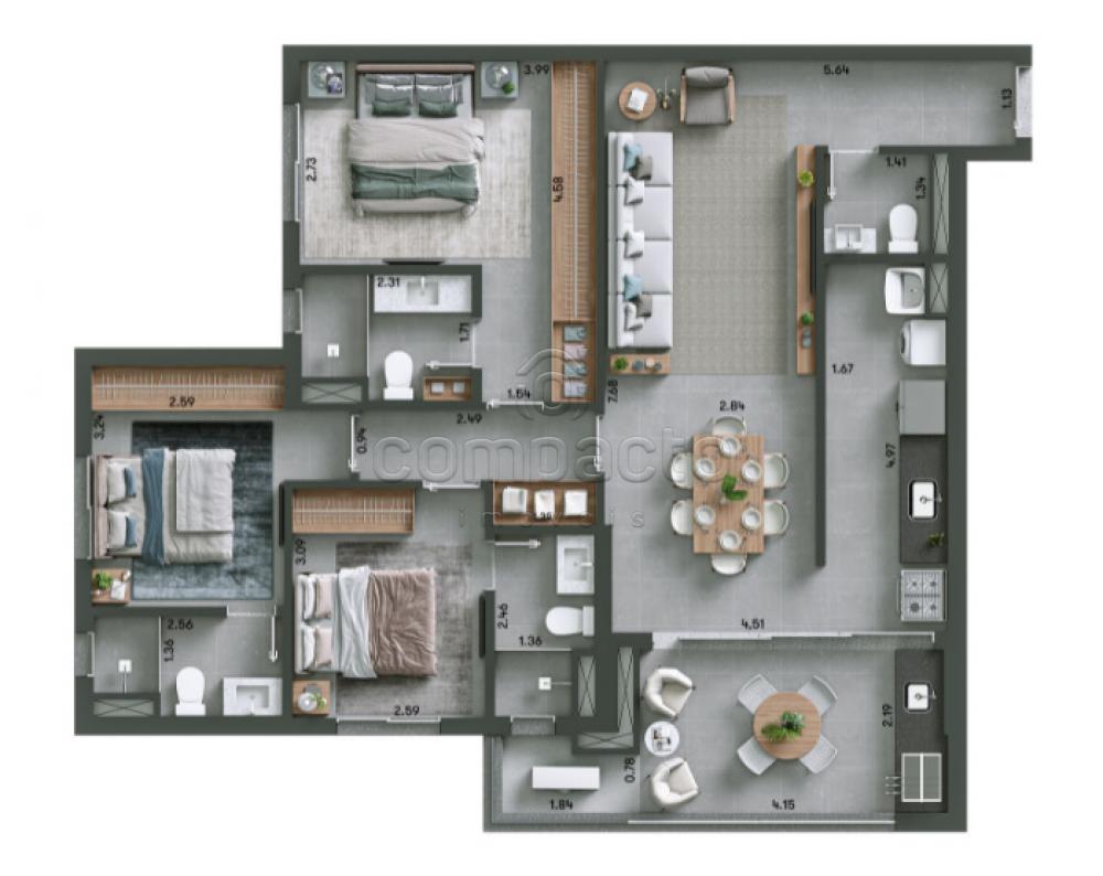 Comprar Apartamento / Padr&atilde;o em S&atilde;o Jos&eacute; do Rio Preto R$ 1.060.000,00 - Foto 24